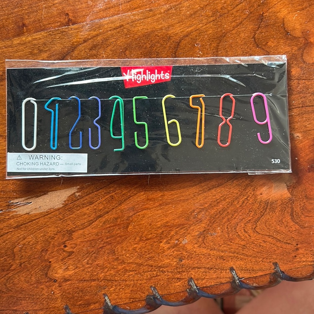 Highlights number paper clips